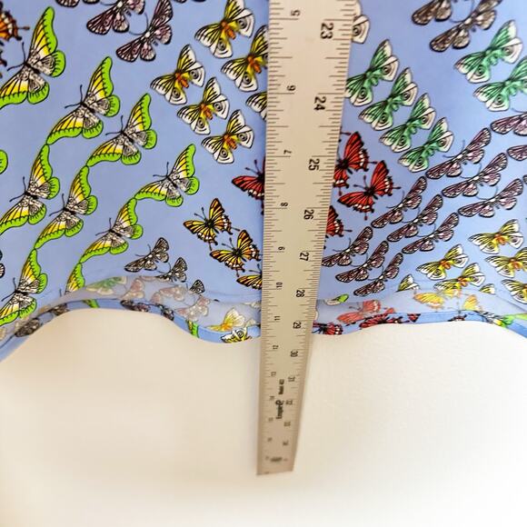 Urban Outfitters Blue Multi Butterfly Print Mini Skirt sz S - Picture 10 of 10